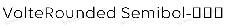 VolteRounded Semibol字体转换